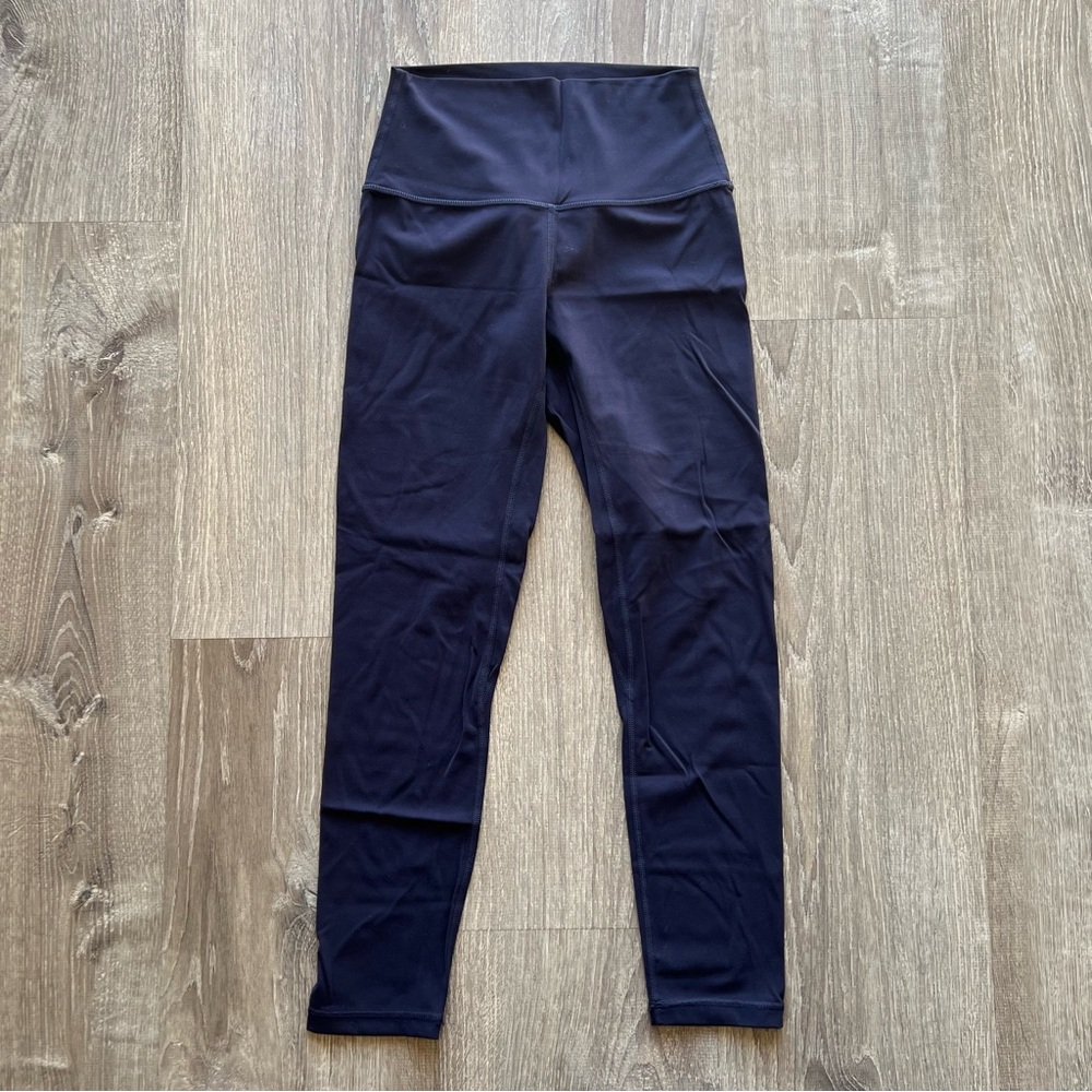 Born Primitive Navy Blue Barbella Collaboration Workout Leggings Size Medium - Picture 4 of 6